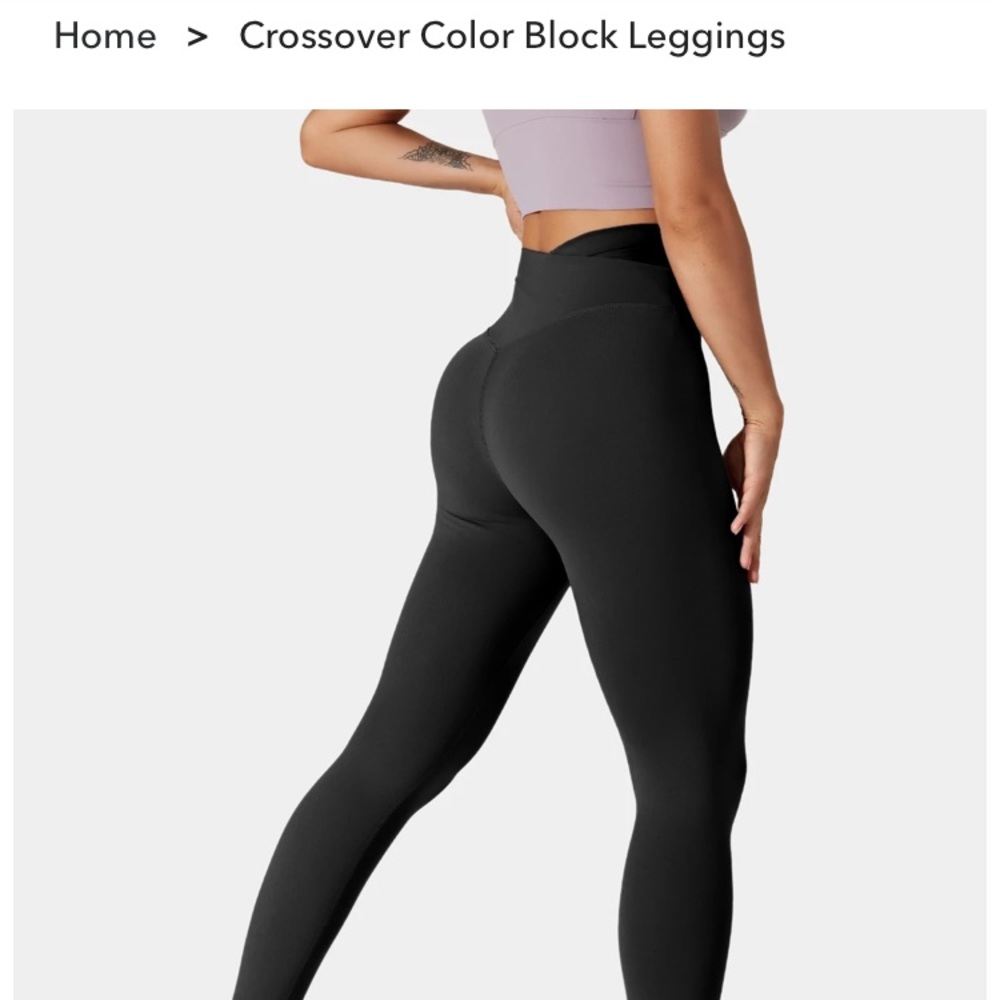 NWT Halara Crossover High Rise Leggings Gym Pants